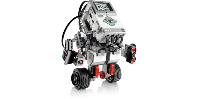 Lego Mindstorms EV3 - showing off balancing robot using gyroscope - GyroBoy